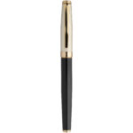 Doré rollerball pen (black ink) – Solid black front view