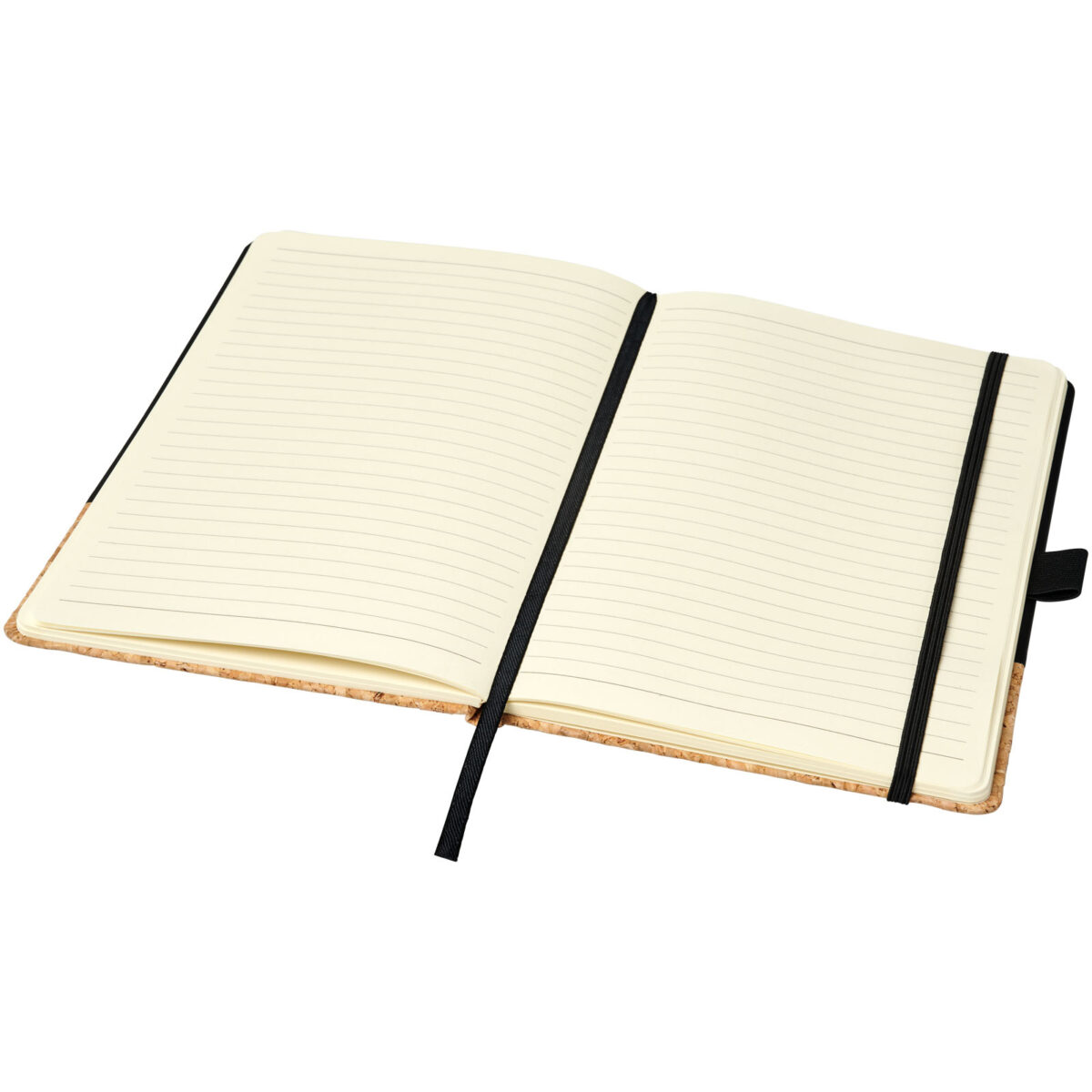Evora A5 cork thermo PU notebook – Solid black extra view