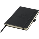 Nova A5 bound notebook – Solid black with logo