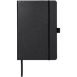Nova A5 bound notebook – Solid black front view