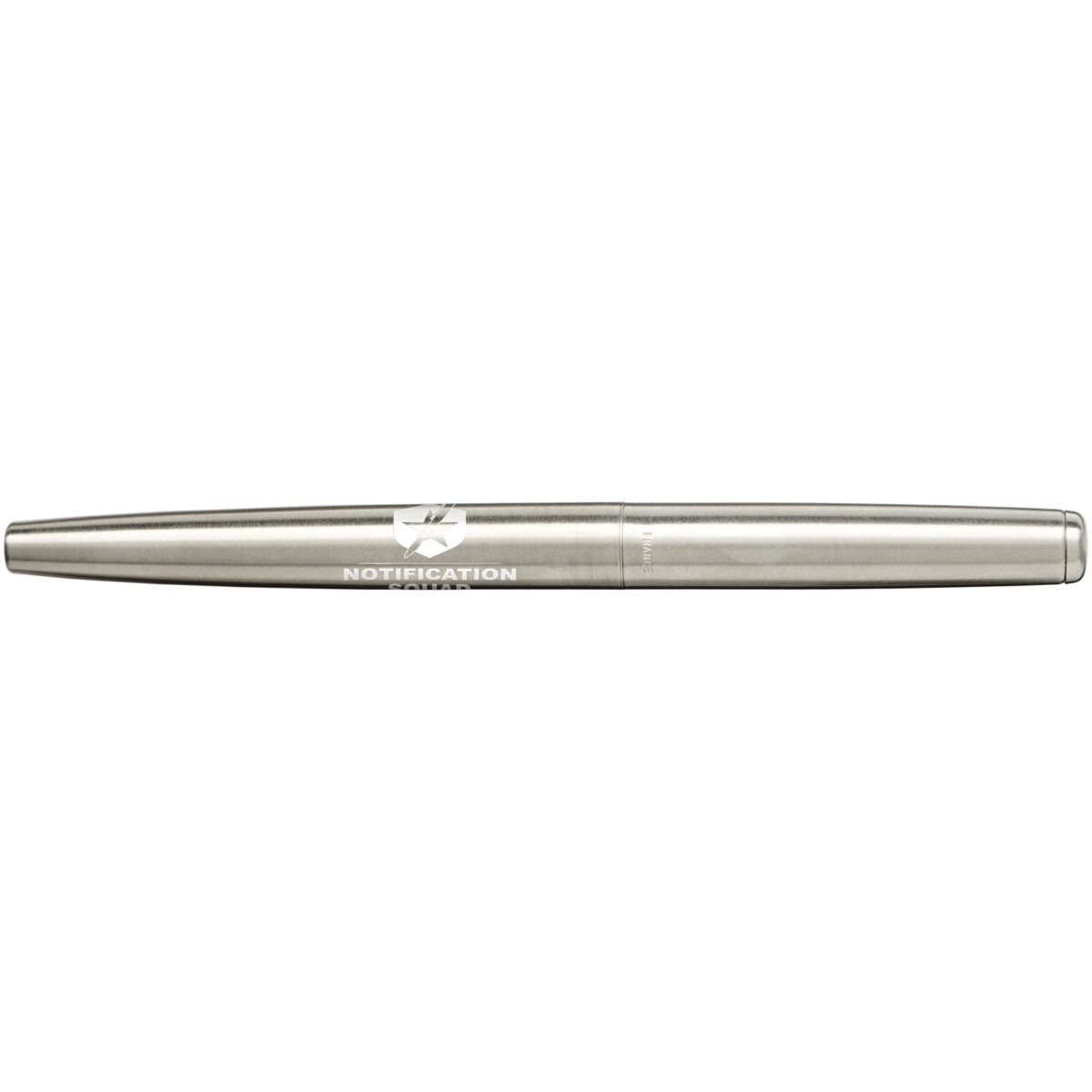 Parker Jotter stainless steel fountain pen (blue ink) – Stainless steel with logo