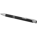 Moneta soft touch ballpoint pen (black ink) – Solid black extra view