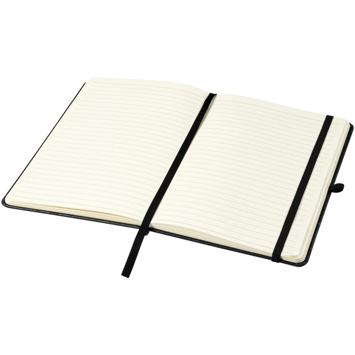 Atlana leather pieces notebook – Solid black extra view