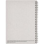 Bianco A5 size wire-o notebook – White back view