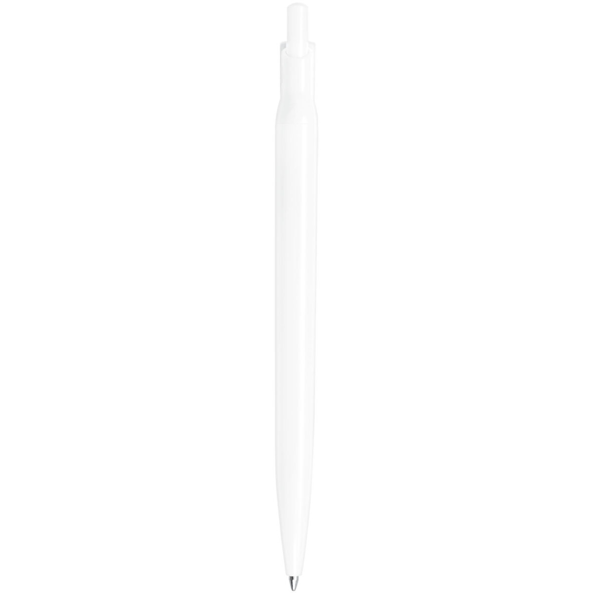 Alessio recycled PET ballpoint pen (blue ink) – White back view