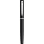 Waterman Allure rollerball pen  (black ink) – Solid black front view