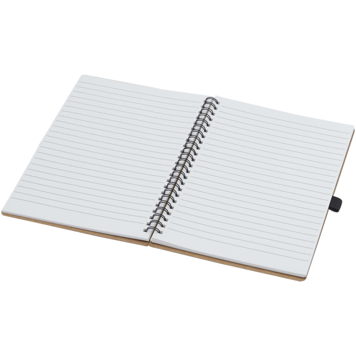 Cobble A5 wire-o recycled cardboard notebook with stone paper – Natural extra view