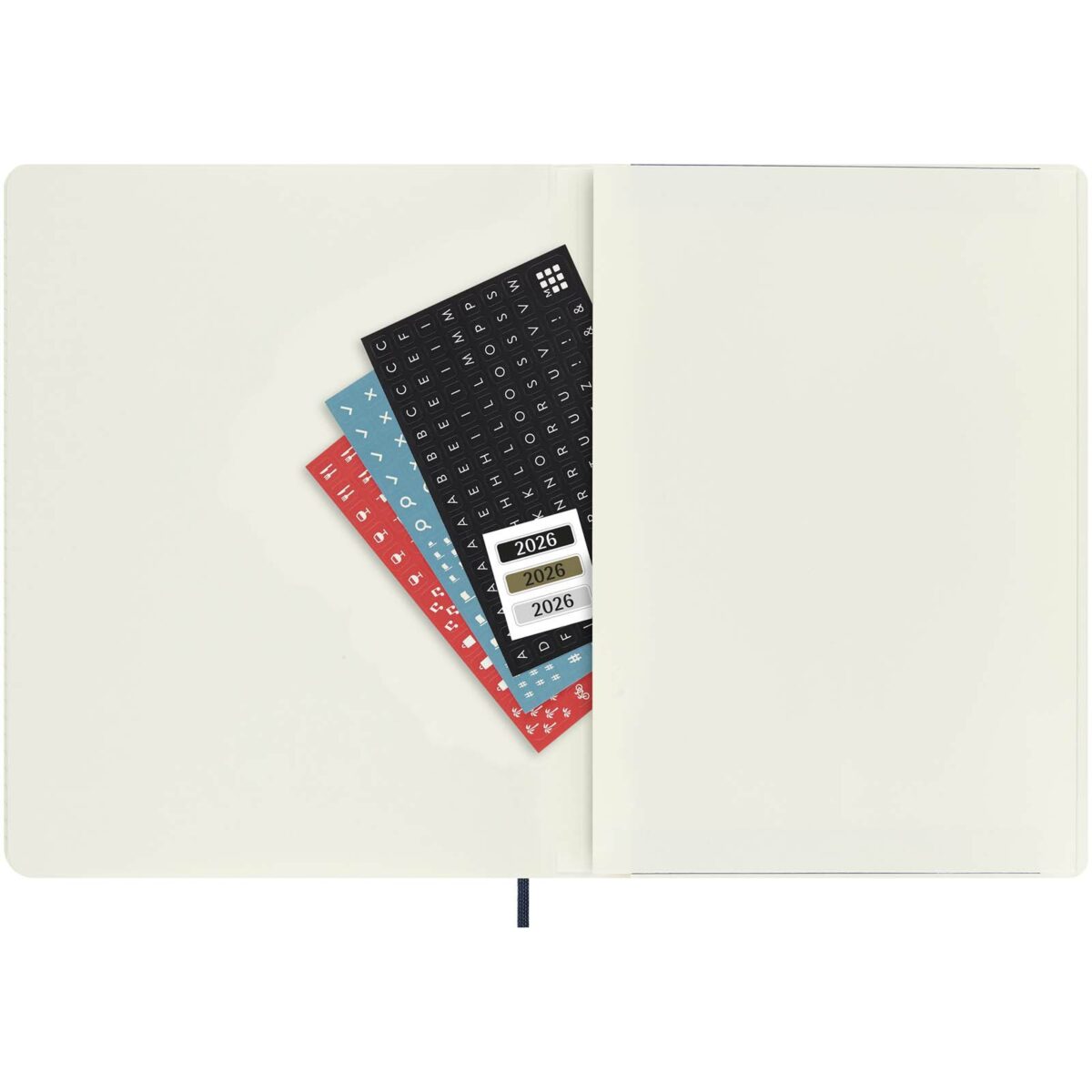 Moleskine soft cover 12 month weekly XL planner – Sapphire blue extra view