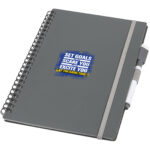 Pebbles reference reusable notebook – Grey with logo
