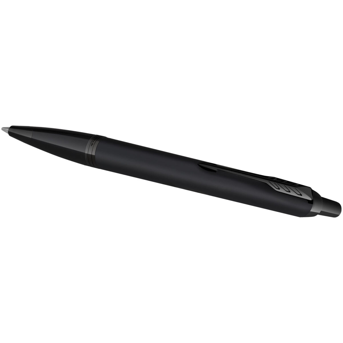 Parker IM achromatic ballpoint pen (blue ink) – Solid black extra view