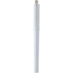 Mauna recycled PET gel rollerball pen (black ink) – White front view