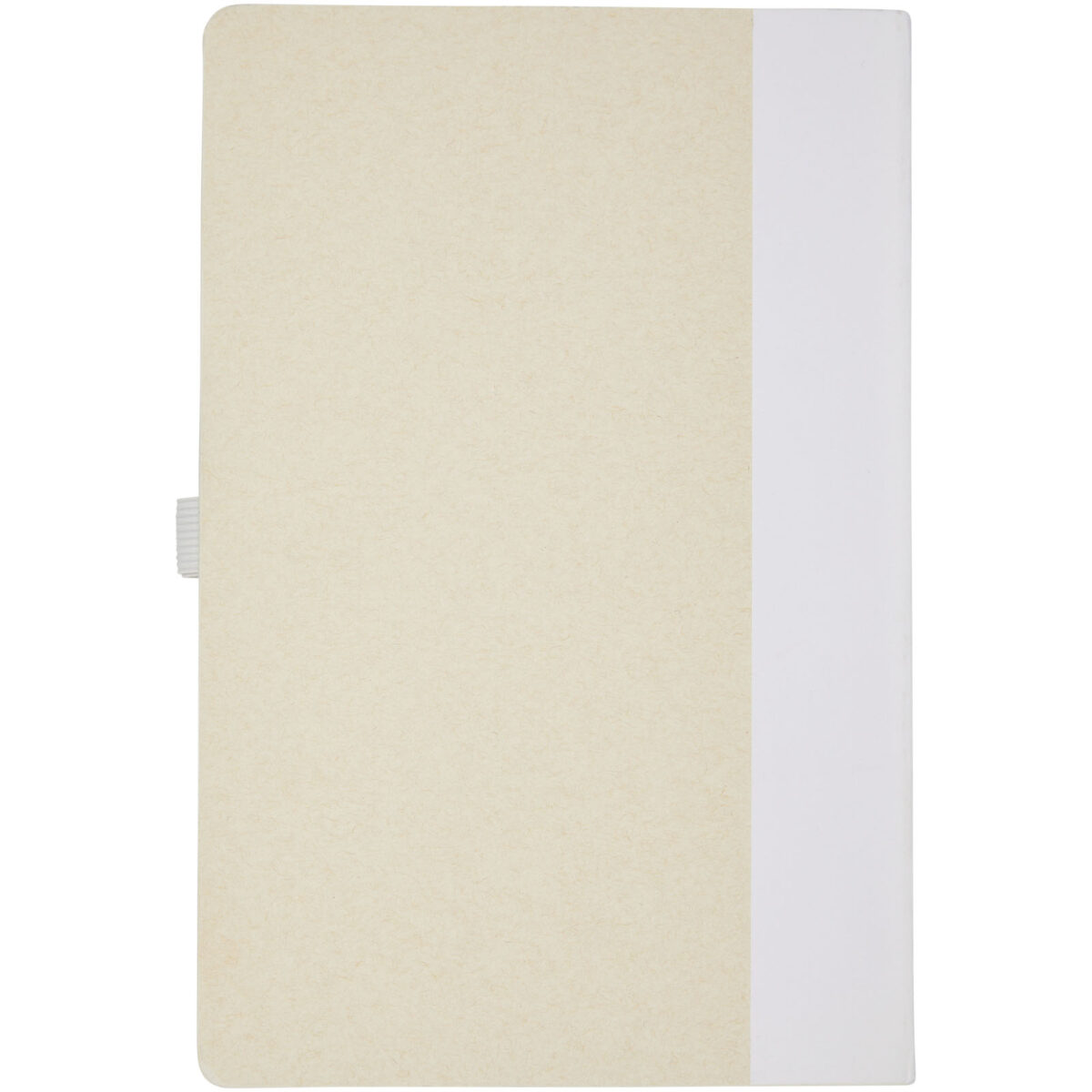 Dairy Dream A5 size reference recycled milk cartons notebook and ballpoint pen set – White back view