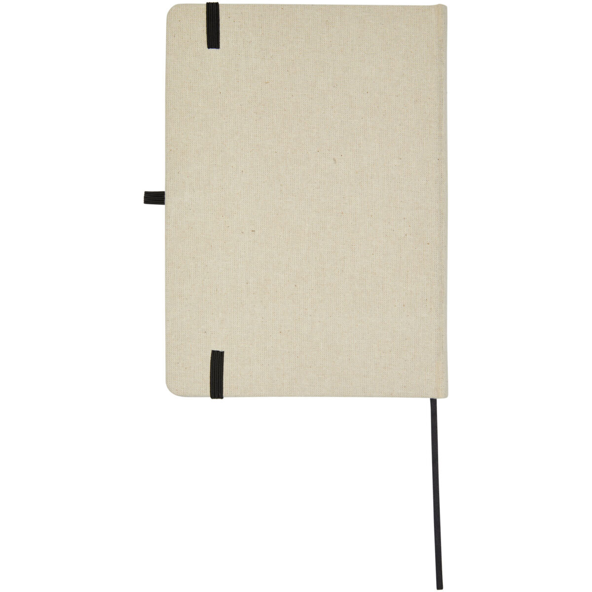 Tutico organic cotton hardcover notebook – Natural back view