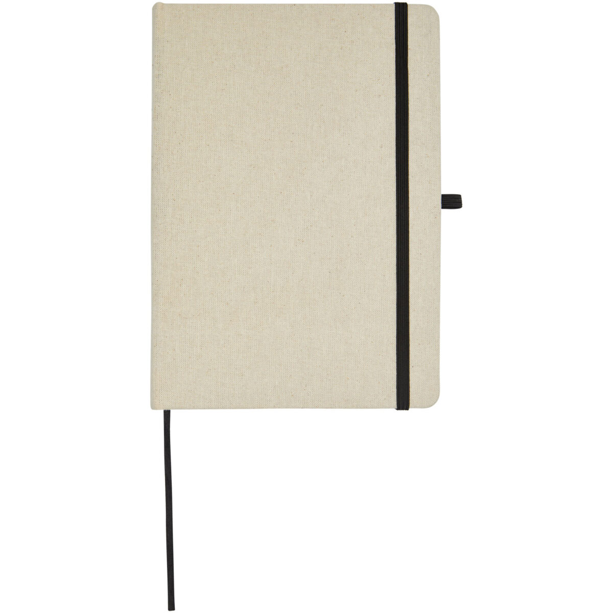 Tutico organic cotton hardcover notebook – Natural front view