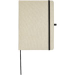 Tutico organic cotton hardcover notebook – Natural front view