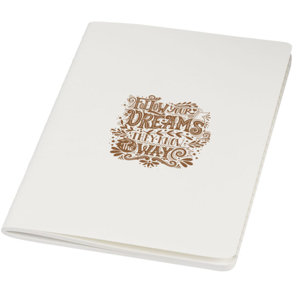 Shale stone paper cahier journal – White with logo