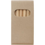 Artemaa 6-piece pencil colouring set – Natural front view