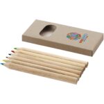 Artemaa 6-piece pencil colouring set – Natural with logo