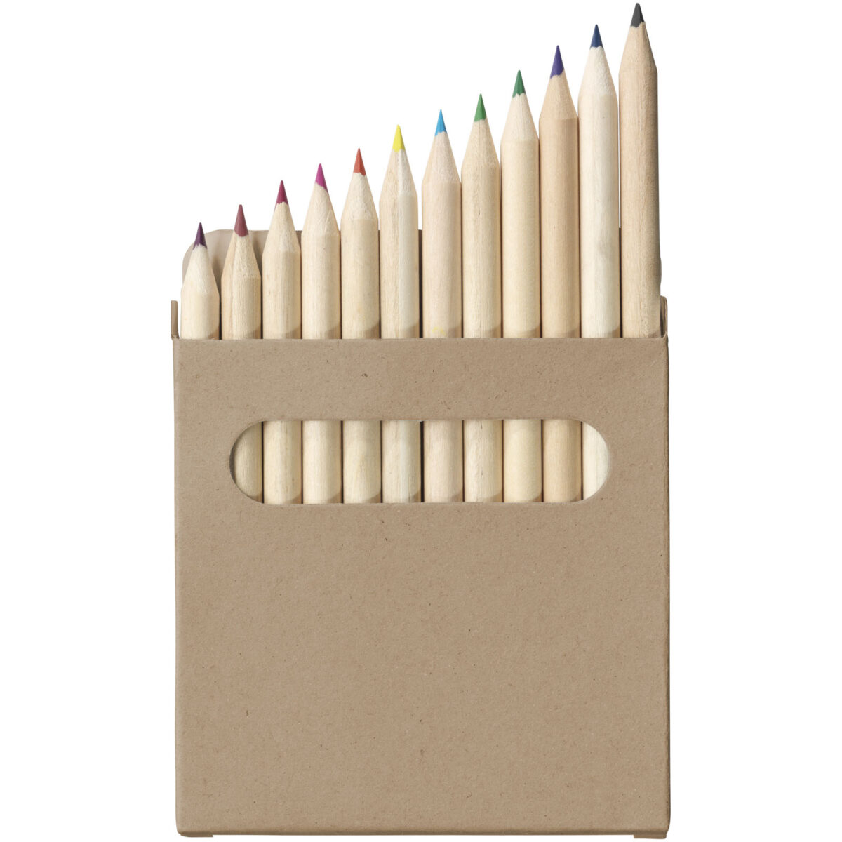 Artemaa 12-piece pencil colouring set – Natural front view