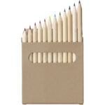 Artemaa 12-piece pencil colouring set – Natural front view