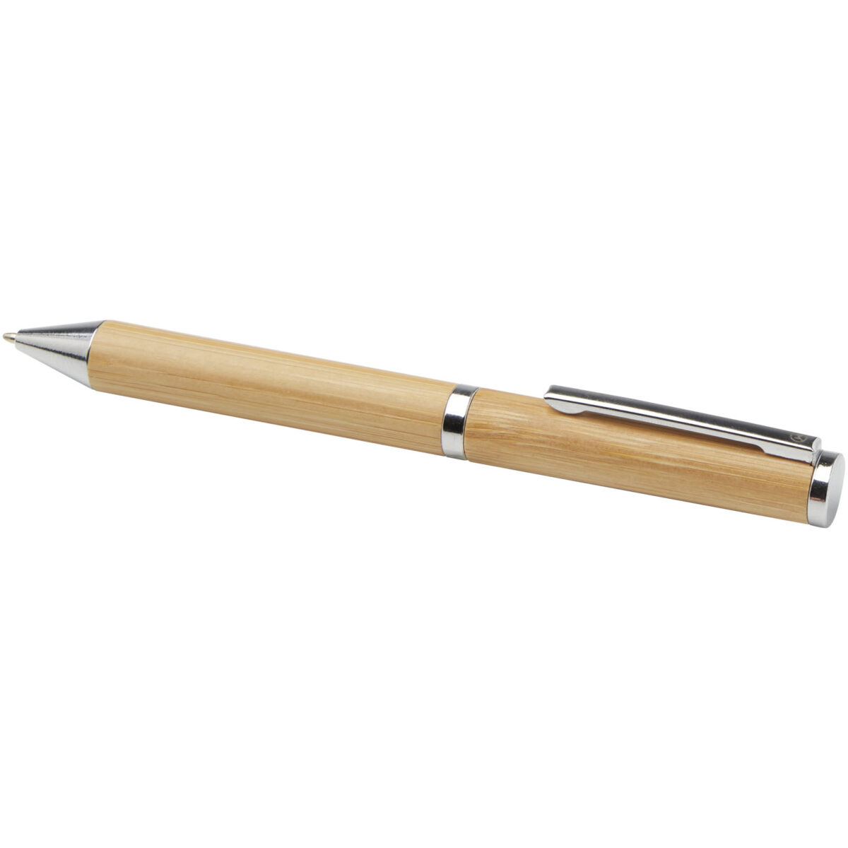 Apolys bamboo ballpoint and rollerball pen gift set  (black ink) – Natural extra view