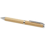 Apolys bamboo ballpoint and rollerball pen gift set  (black ink) – Natural extra view