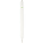 Chartik monochromatic recycled paper ballpoint pen with matte finish (black ink) – White back view