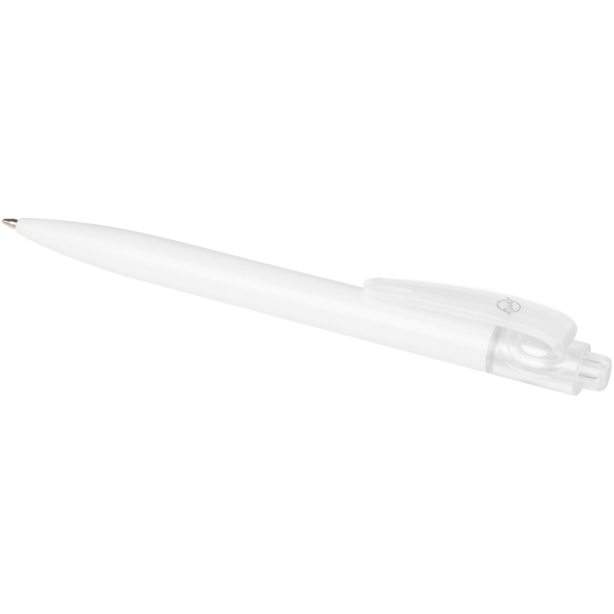 Thalaasa ocean-bound plastic ballpoint pen (black ink) – Transparent white extra view