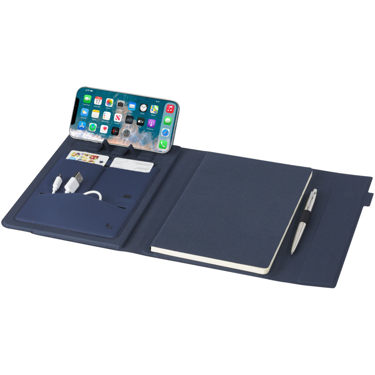 Liberto padfolio – Navy extra view