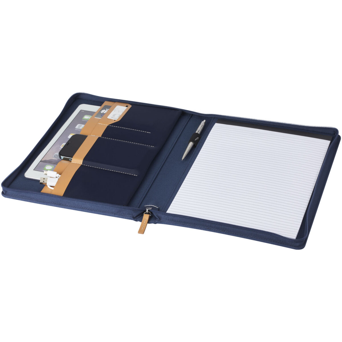 Nomumi A4 portfolio – Navy extra view