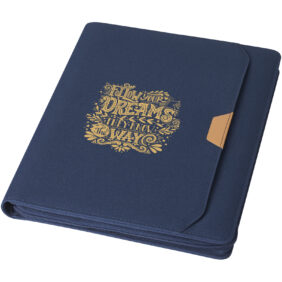 Nomumi A4 portfolio – Navy with logo