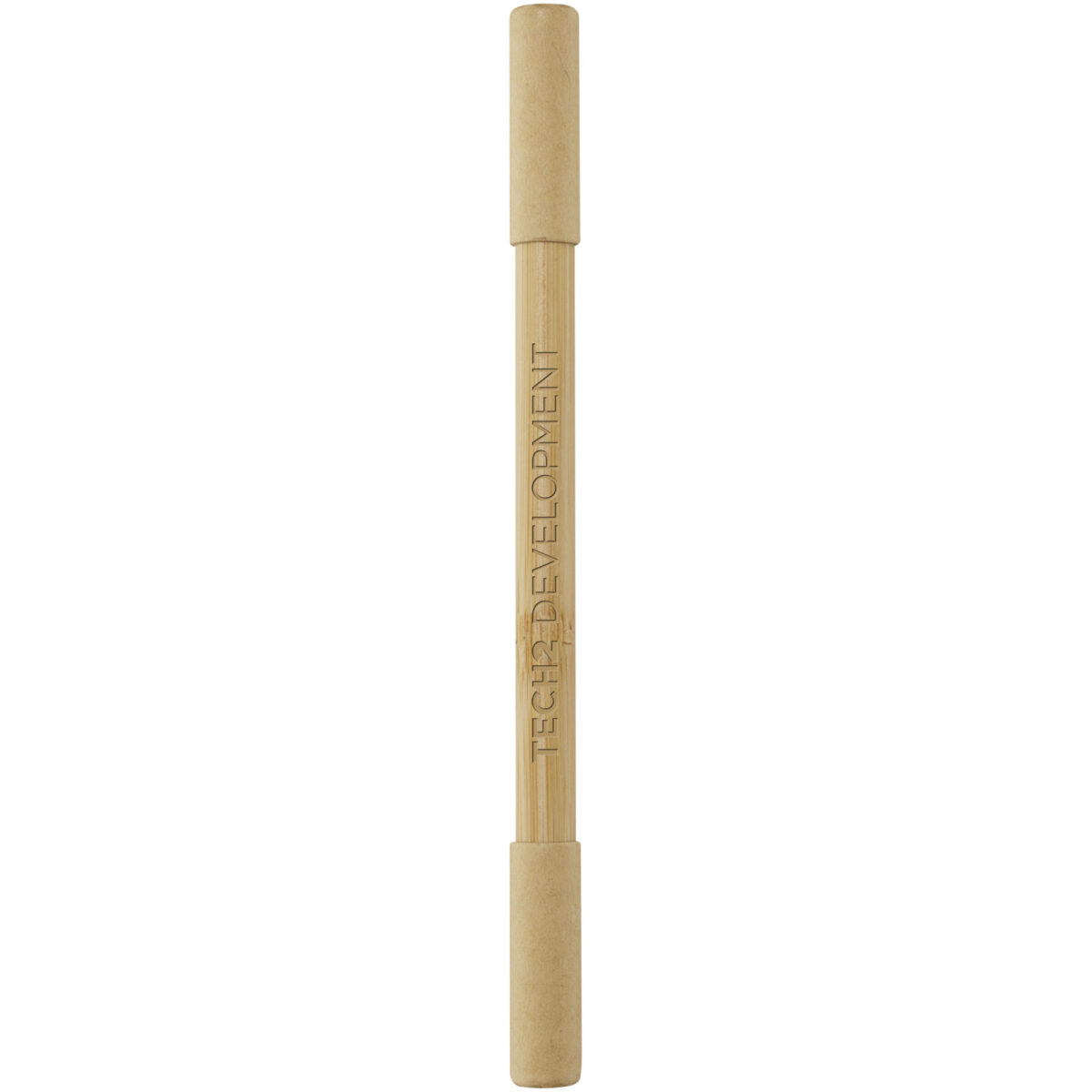 Samambu bamboo duo pen (black ink) – Natural with logo