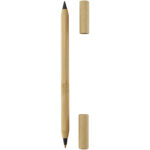 Samambu bamboo duo pen (black ink) – Natural front view