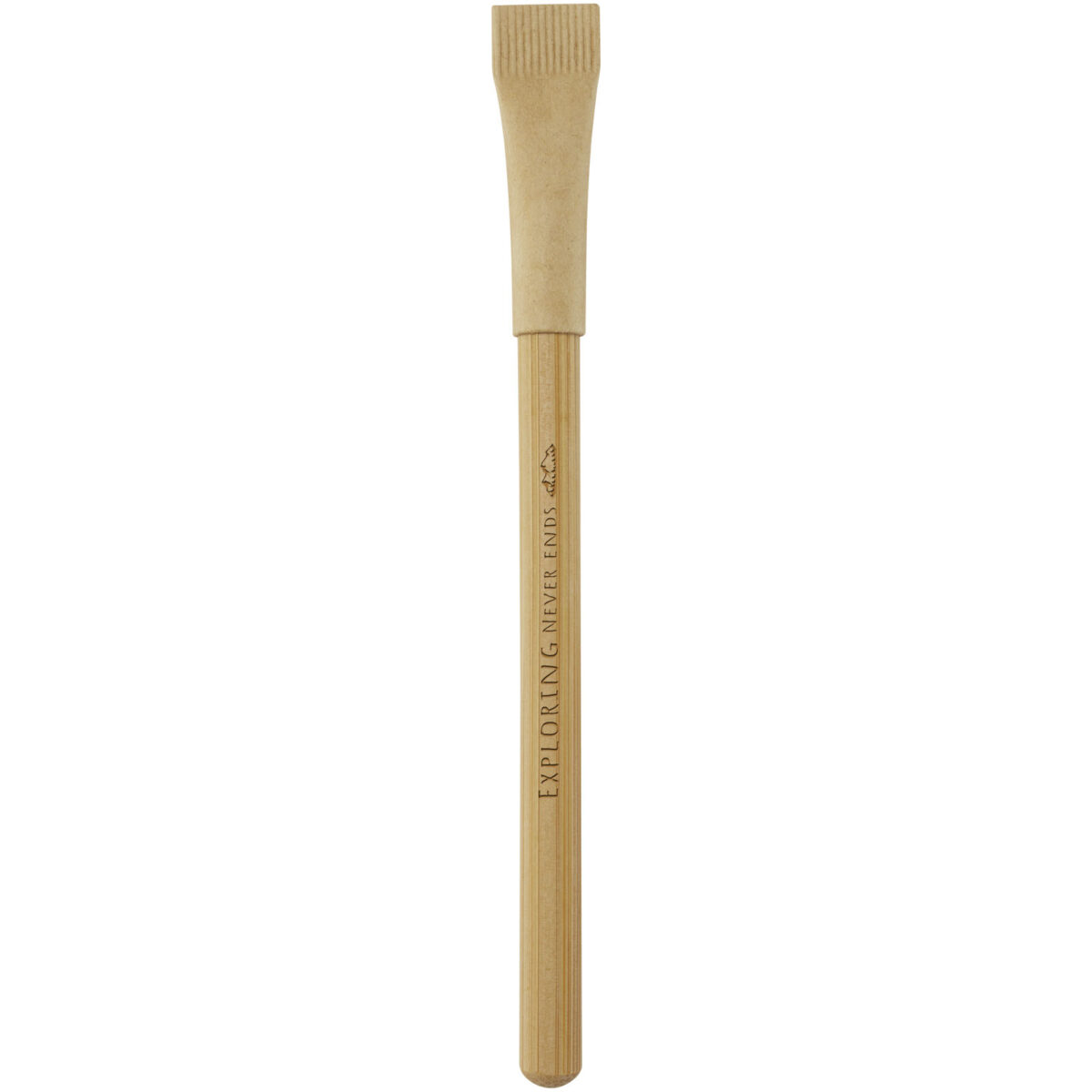 Seniko bamboo inkless pen – Natural with logo