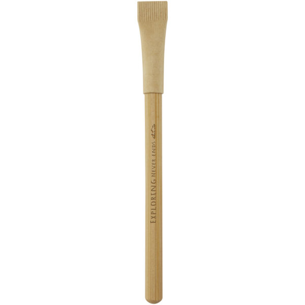 Seniko bamboo inkless pen – Natural with logo