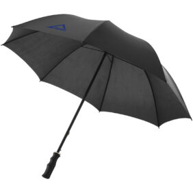 Zeke 30" golf umbrella – Solid black with logo