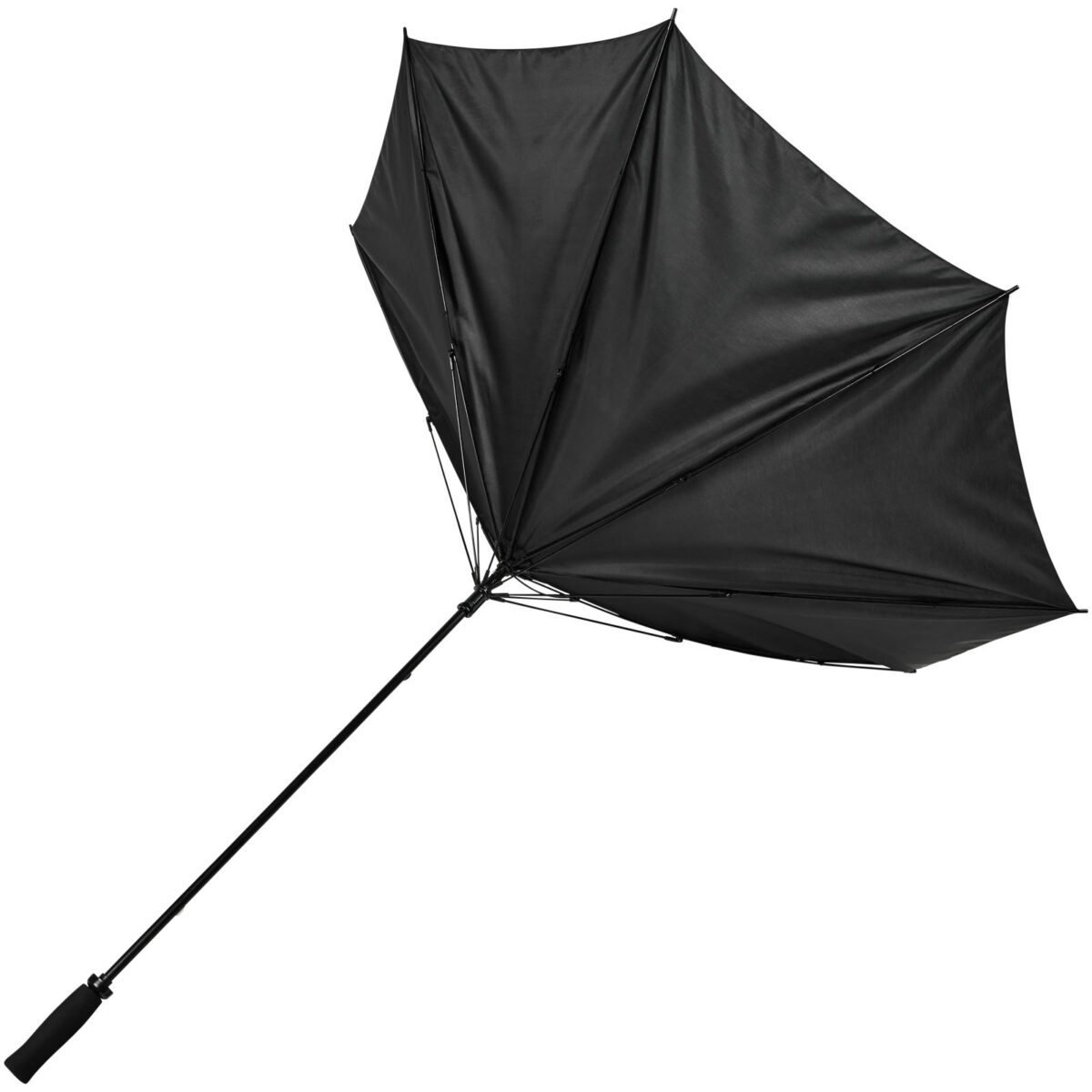 Grace 30" windproof golf umbrella with EVA handle – Solid black extra view