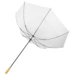 Romee 30'' windproof recycled PET golf umbrella – White extra view