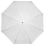 Romee 30'' windproof recycled PET golf umbrella – White front view
