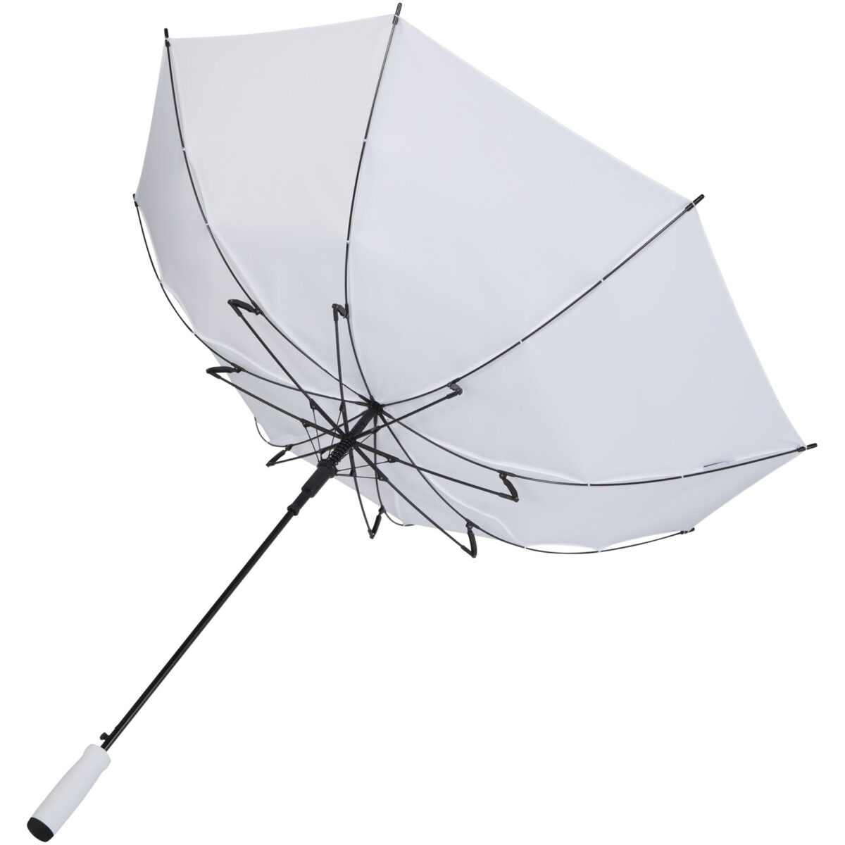 Niel 23" auto open recycled PET umbrella – White extra view