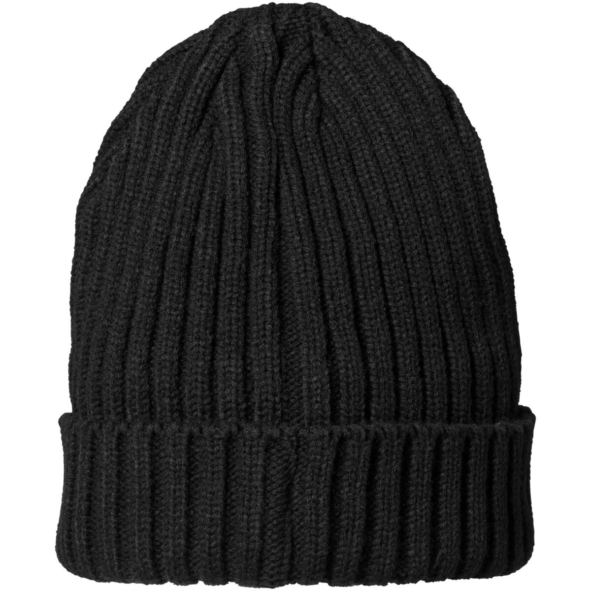 Spire beanie – Solid black back view
