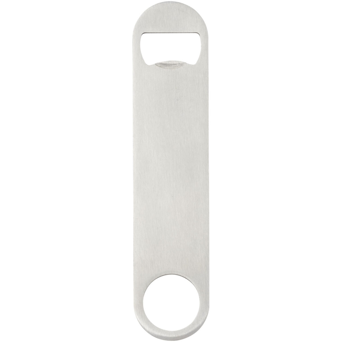 Paddle bottle opener – Silver back view