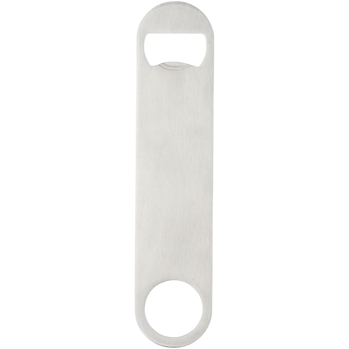 Paddle bottle opener – Silver front view