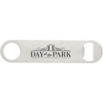 Paddle bottle opener – Silver with logo