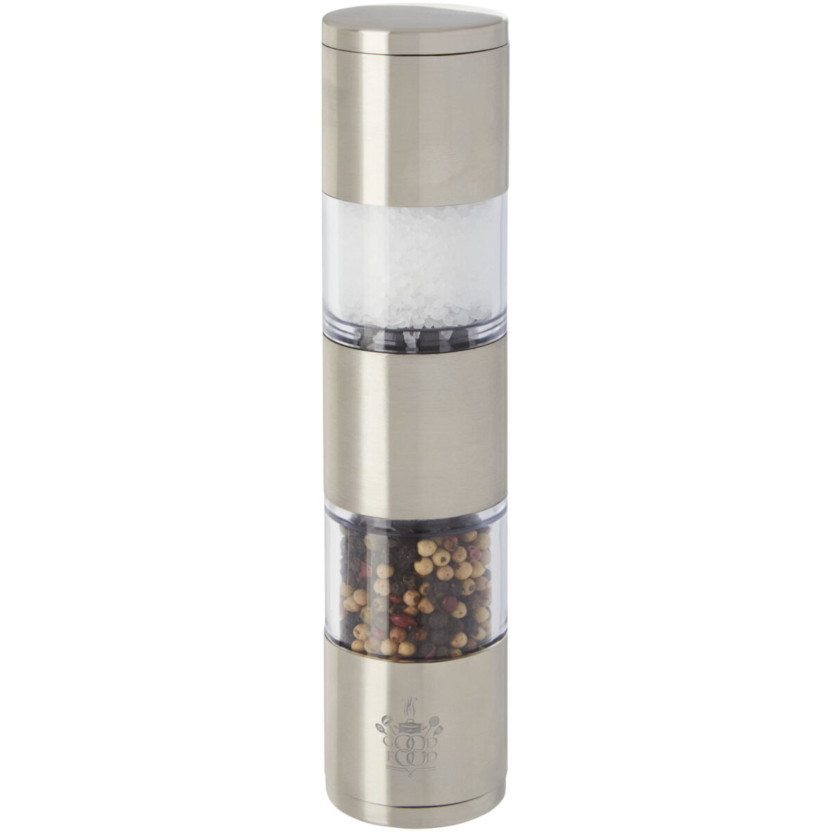 Auro salt and pepper grinder – Silver with logo
