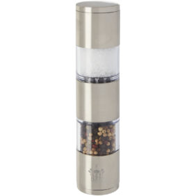 Auro salt and pepper grinder – Silver with logo