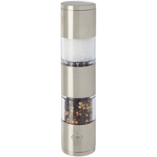 Auro salt and pepper grinder – Silver with logo