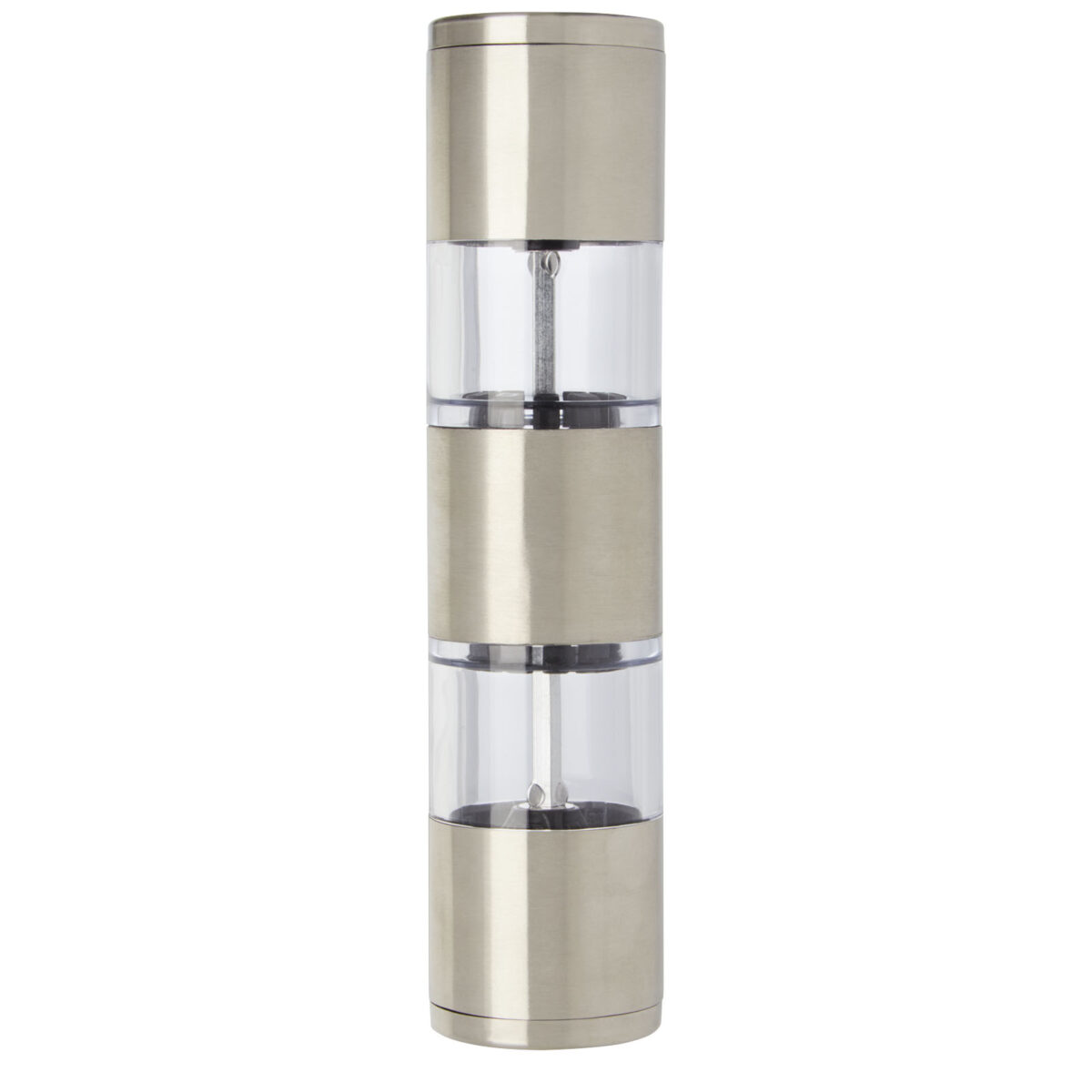 Auro salt and pepper grinder – Silver front view