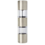 Auro salt and pepper grinder – Silver front view