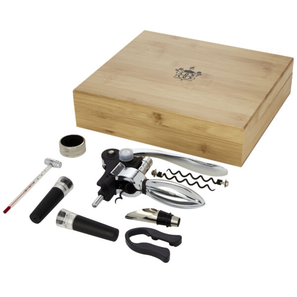 Malbick 9-piece wine set – Natural with logo